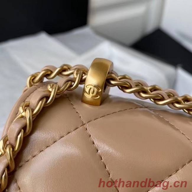 Chanel Flap Shoulder Bag Original leather AS2649 Apricot