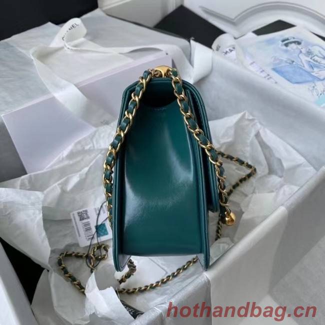 Chanel Flap Shoulder Bag Original leather AS2649 blue