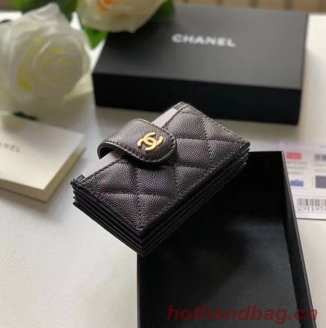 Chanel card holder AP0342 black