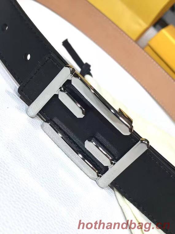 Fendi Leather Belt F2371 30mm