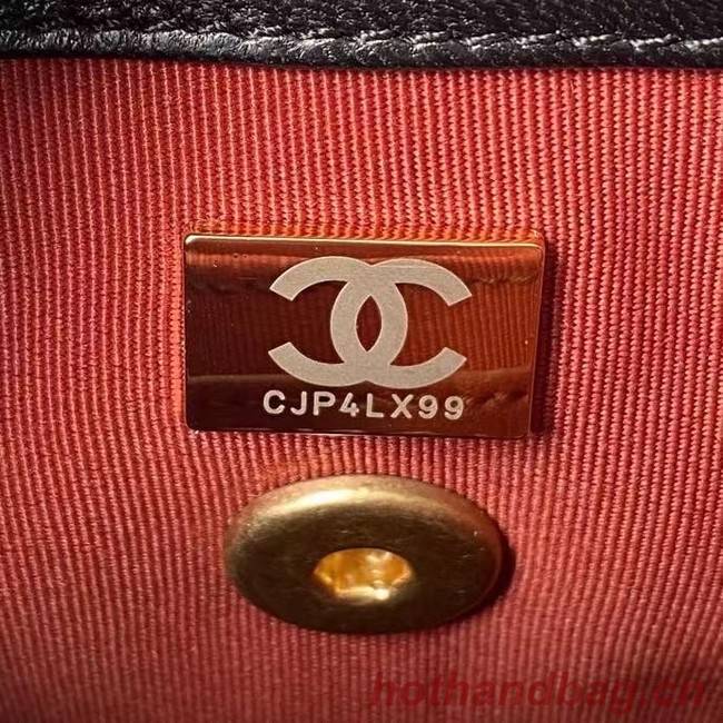 Chanel Flap Shoulder Bag Original leather AS2733 black