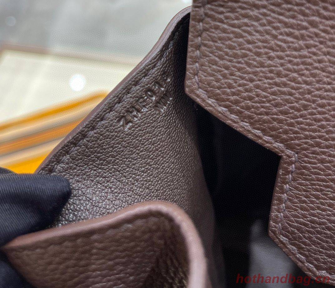 Hermes Birkin Bag Original Leather 30CM  OR 35CM 17888 Houndstooth Dark Brown