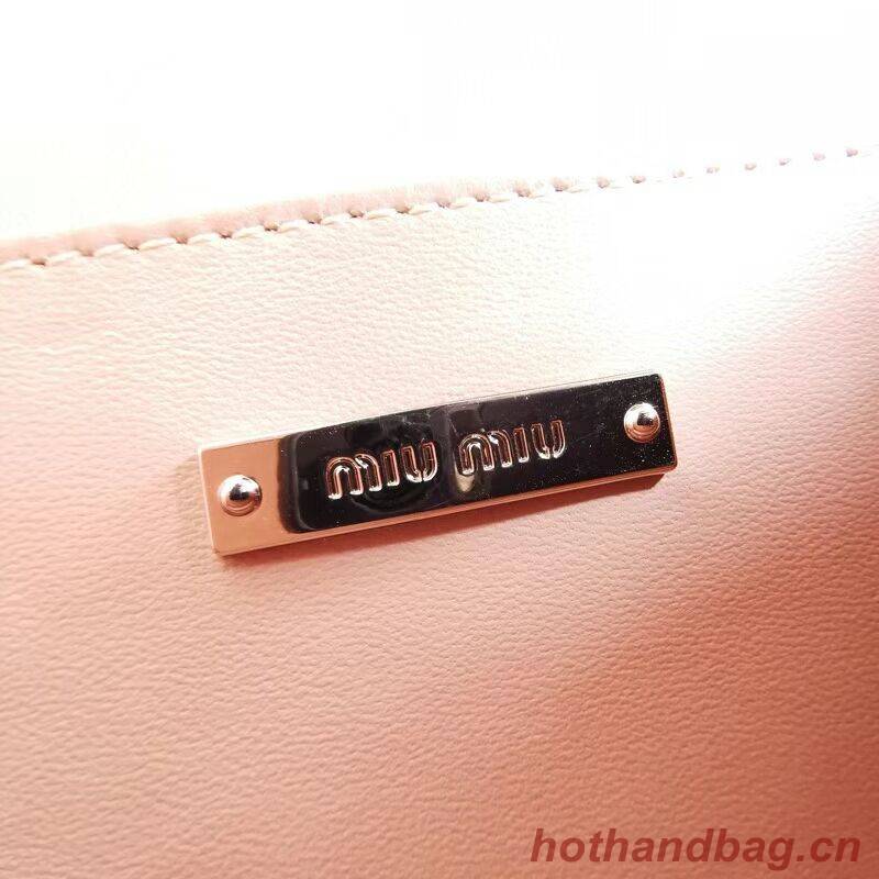 miu miu Matelasse Nappa Leather mini Shoulder Bag 5ED084 pink