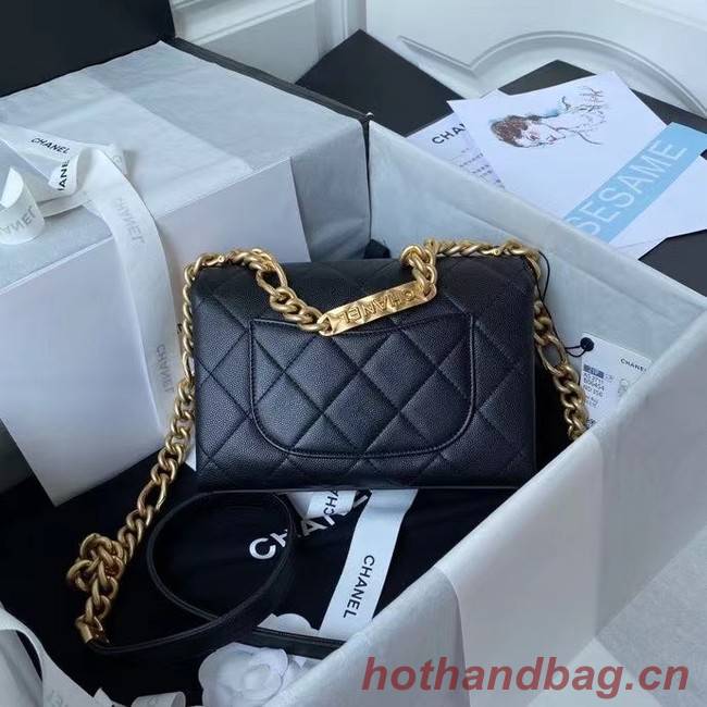 Chanel Flap Shoulder Bag Original leather AS2711 black