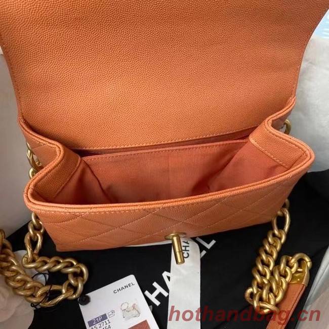 Chanel Flap Shoulder Bag Original leather AS2711 orange