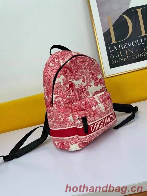 DIOR SMALL DIORTRAVEL BACKPACK M6108 red