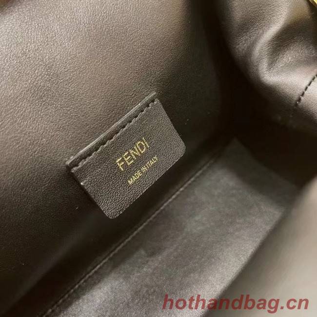 FENDI FIRST SMALL black mink bag 8BP129A