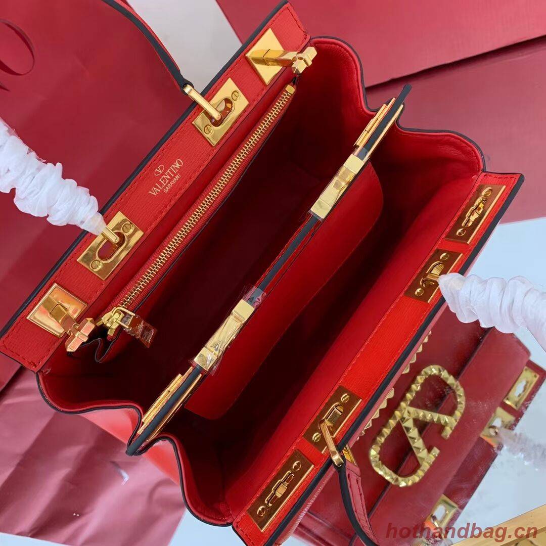 VALENTINO calf leather handbag V0754 red