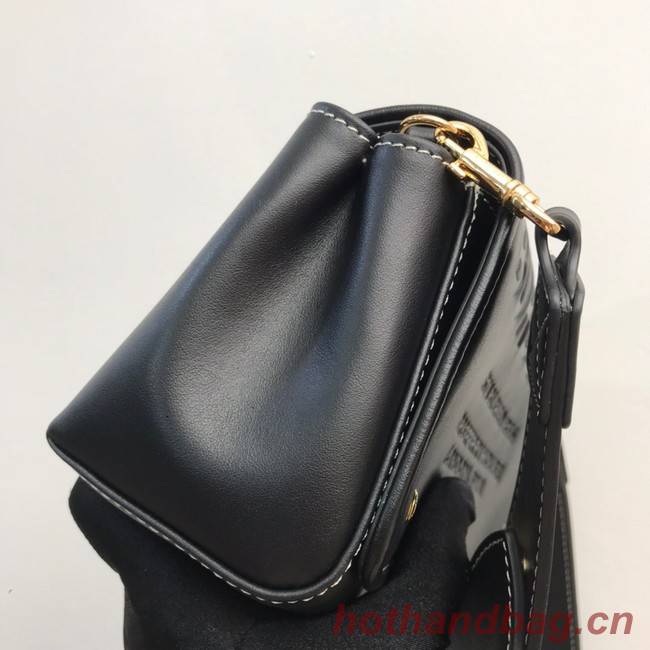 BurBerry Leather Shoulder Bag 80266 black