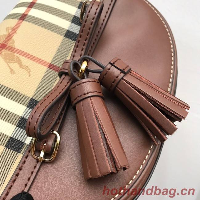 BurBerry Leather Shoulder Bag 82665 brown