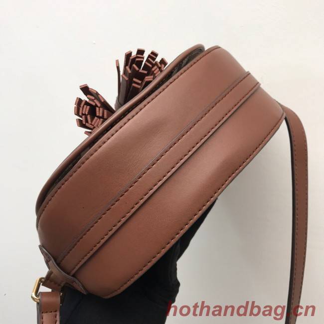 BurBerry Leather Shoulder Bag 82665 brown