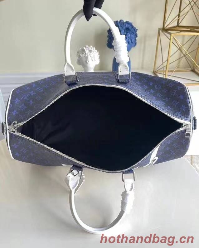 Louis Vuitton KEEPALL BANDOULIERE 55 M45874 Blue