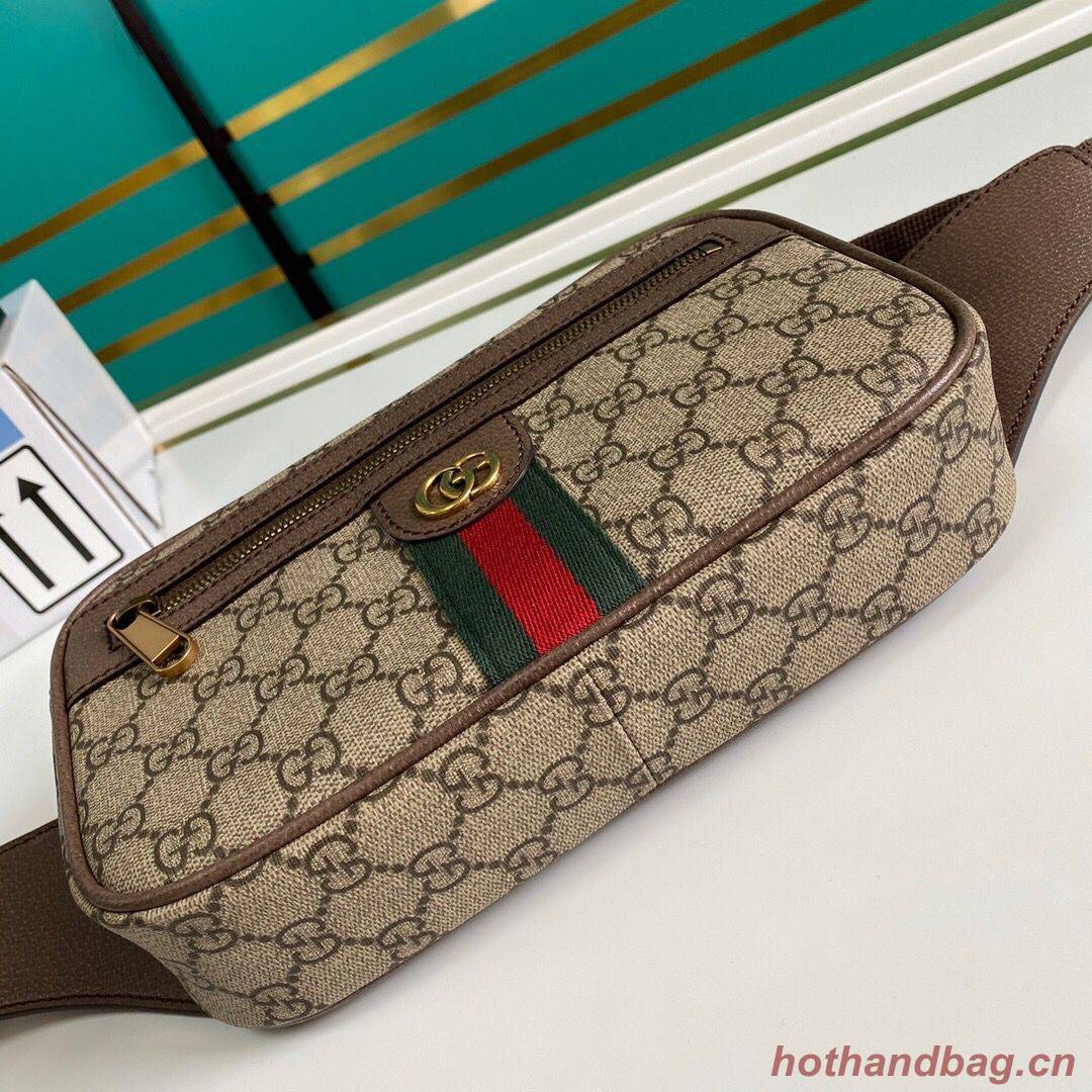 Gucci GG Original GG Leather belt bag 574796 brown