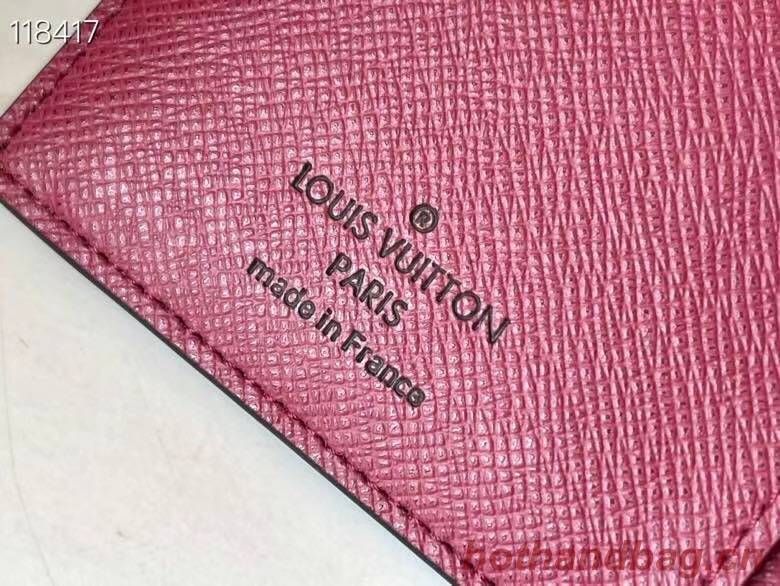 Louis Vuitton JULIETTE WALLET N60381 Bordeaux Red & Black