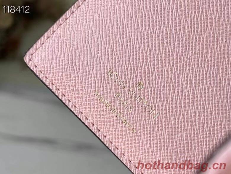 Louis Vuitton Monogram coated canvas JULIETTE WALLET N60381 pink