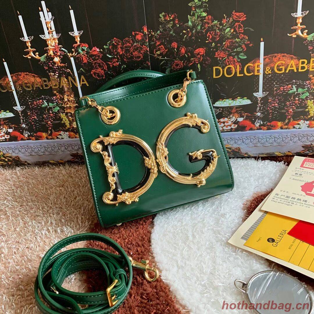 Dolce & Gabbana Origianl Leather Shoulder Bag 5158 green