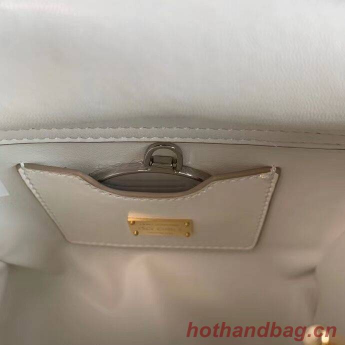 Dolce & Gabbana Origianl Leather Shoulder Bag 5158 white