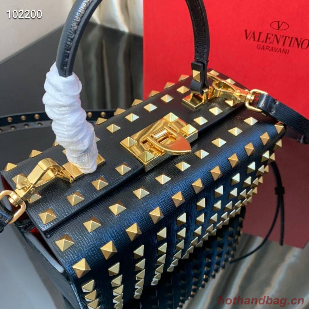 VALENTINO Origianl leather shoulder bag V4273A black