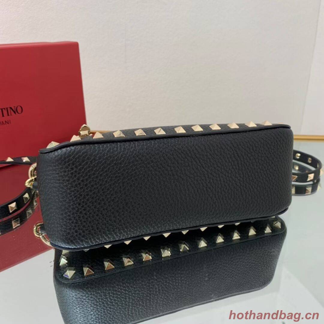 VALENTINO Origianl leather shoulder bag V4700 black