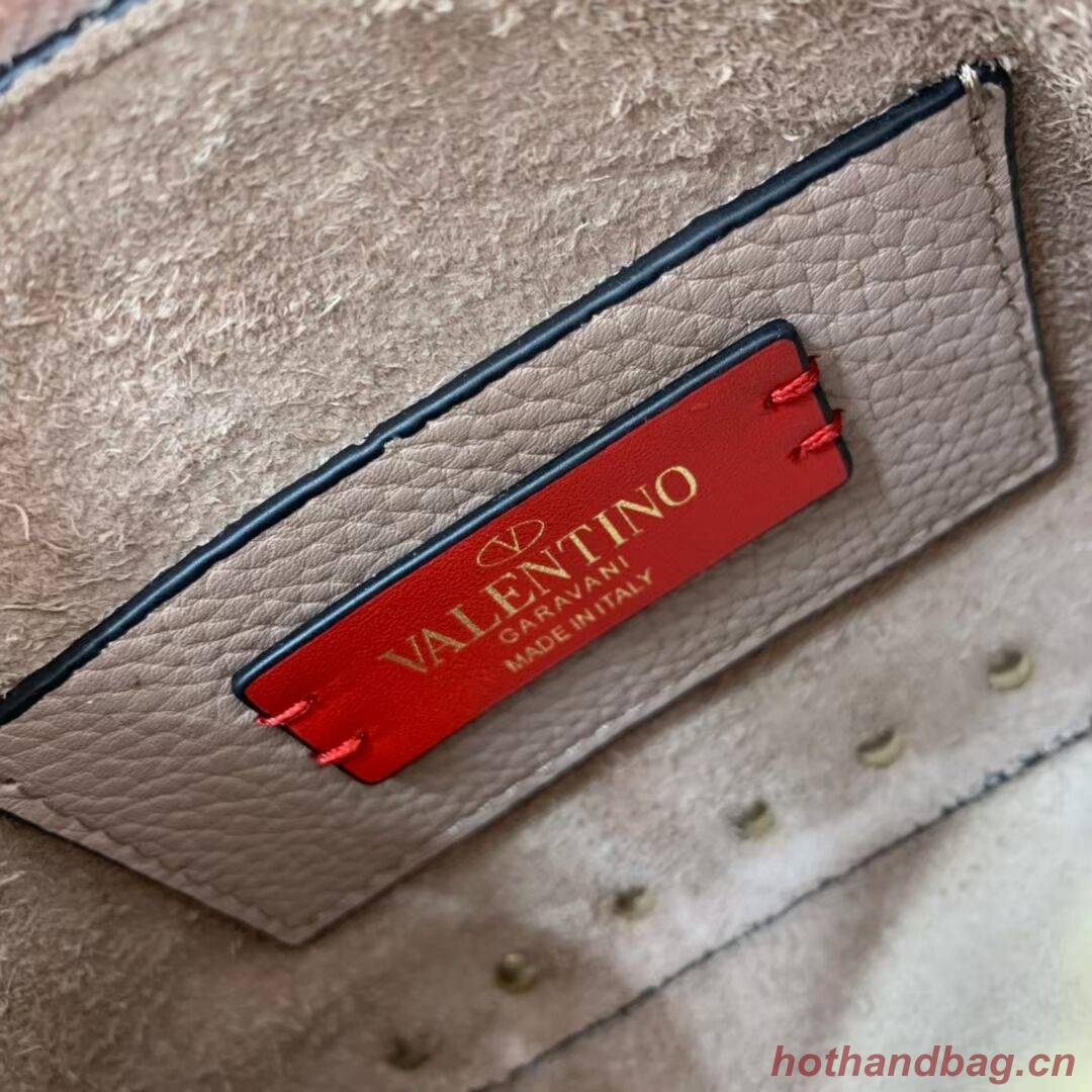 VALENTINO Origianl leather shoulder bag V4700 grey