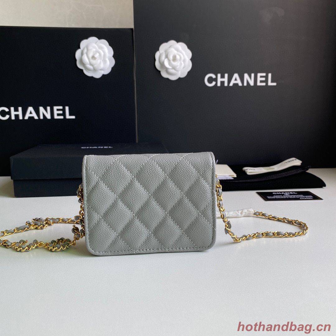 Chanel WOC Belt Bag Original Caviar Leather 2306 Gray Chanel WOC Belt Bag Original Caviar Leather 2306 Gray