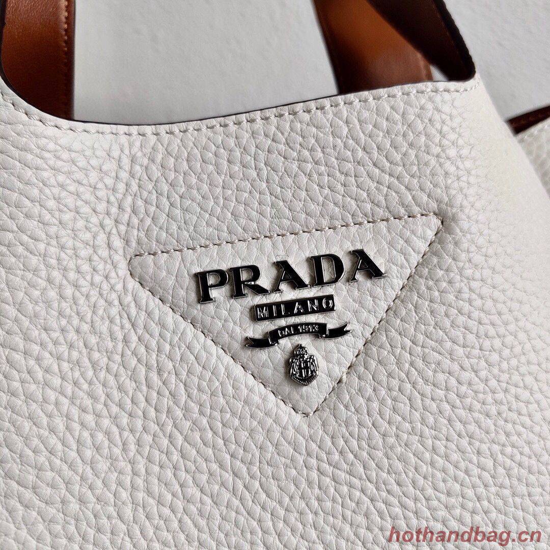 Prada Deer skin bag tote 1BG335 White