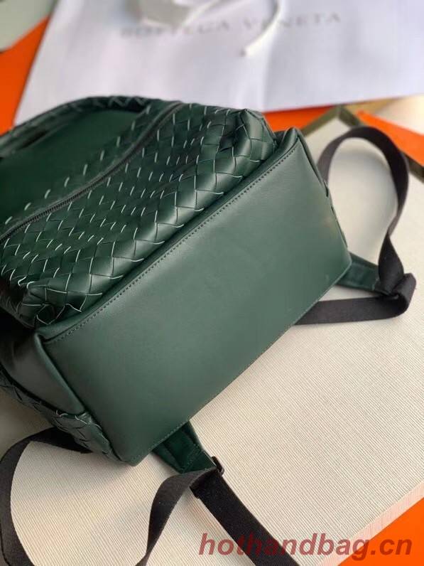 Bottega Veneta CLASSIC INTRECCIATO Intrecciato leather backpack 7786 RAINTREE