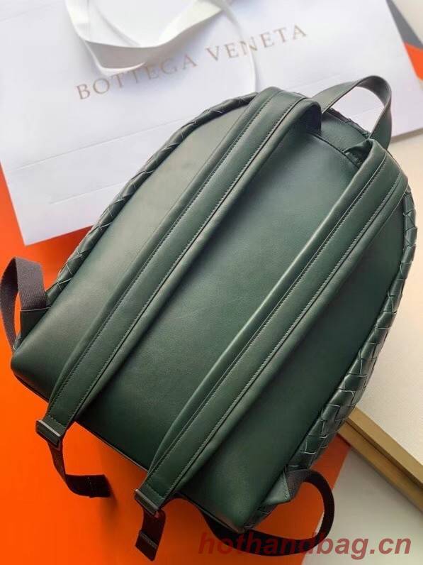 Bottega Veneta CLASSIC INTRECCIATO Intrecciato leather backpack 7786 RAINTREE