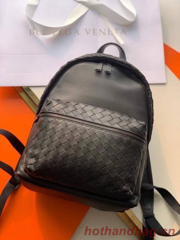 Bottega Veneta CLASSIC INTRECCIATO Intrecciato leather backpack 7786 black