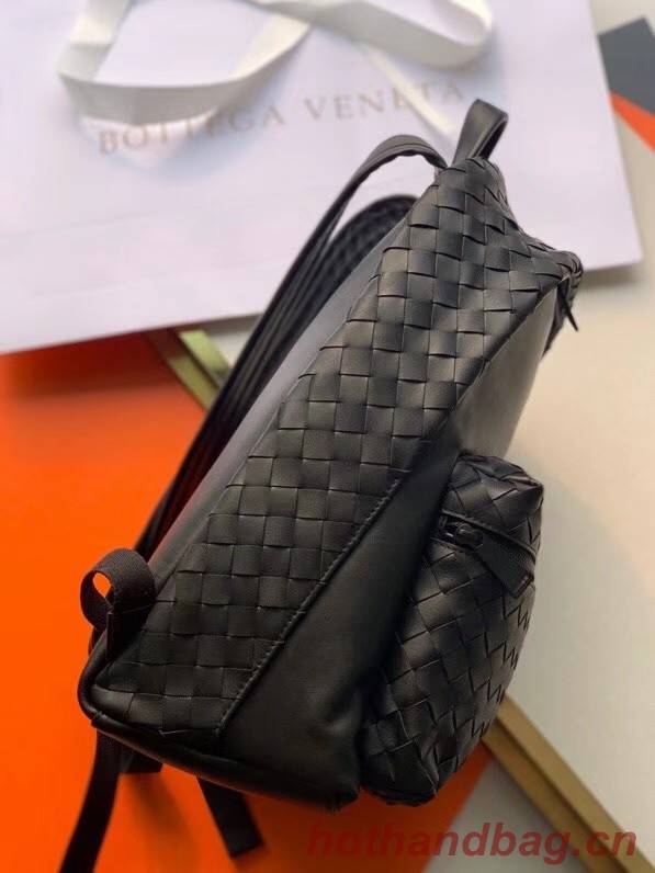 Bottega Veneta CLASSIC INTRECCIATO Intrecciato leather backpack 7786 black