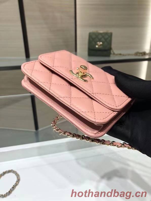 Chanel mini Flap Shoulder Bag Original leather AP2301 pink