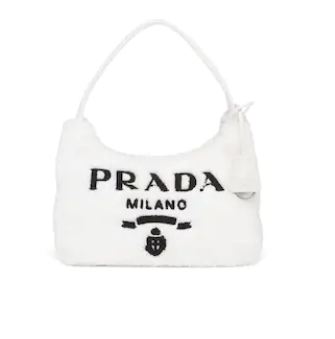 Prada Re-Edition 2000 terry mini-bag 1NE515 white