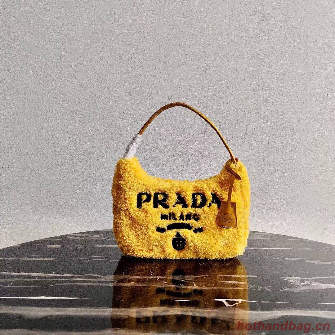 Prada Re-Edition 2000 terry mini-bag 1NE515 yellow