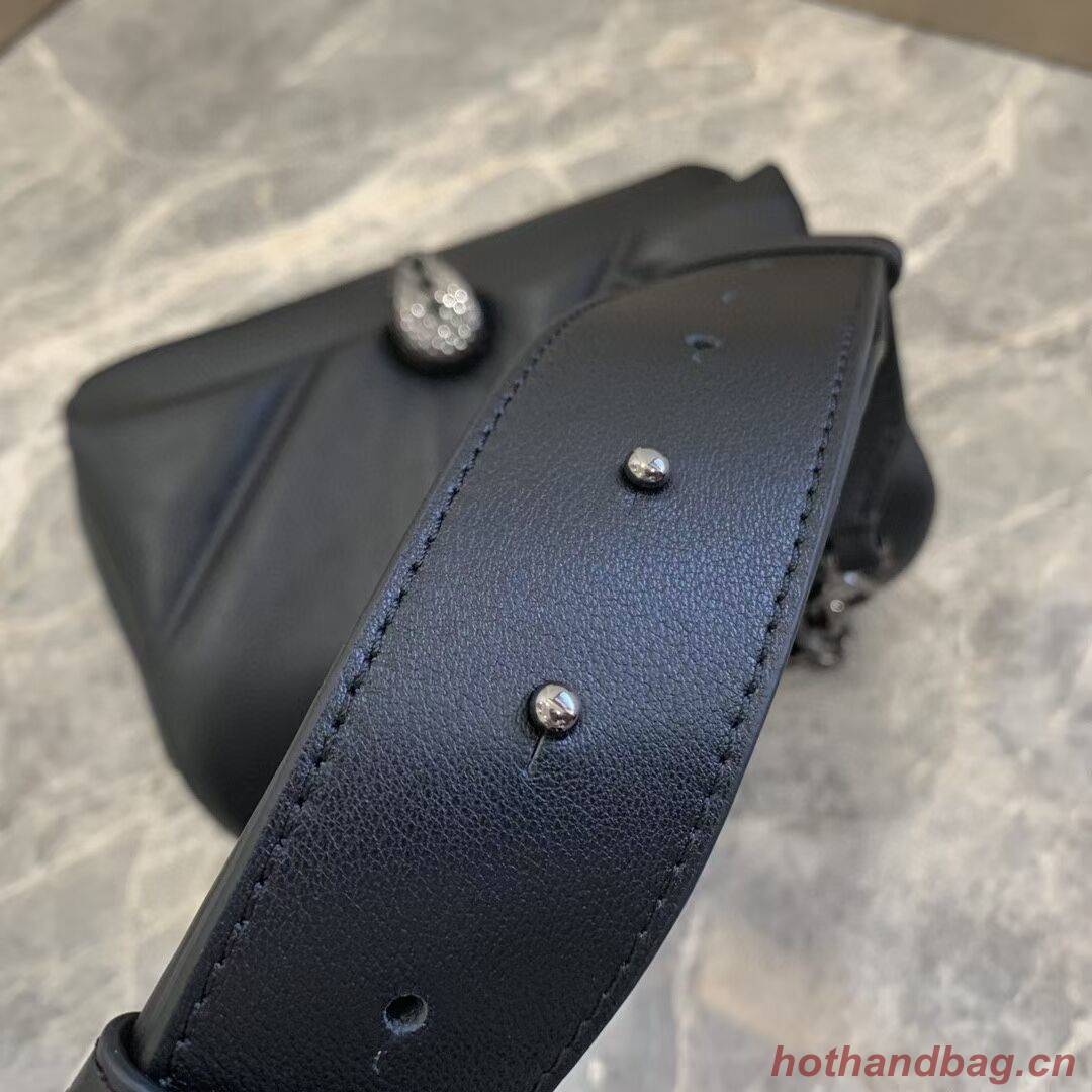 Bvlgari Serpenti Forever leather small crossbody bag B219068 black
