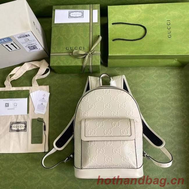 Gucci GG embossed backpack 658579 white