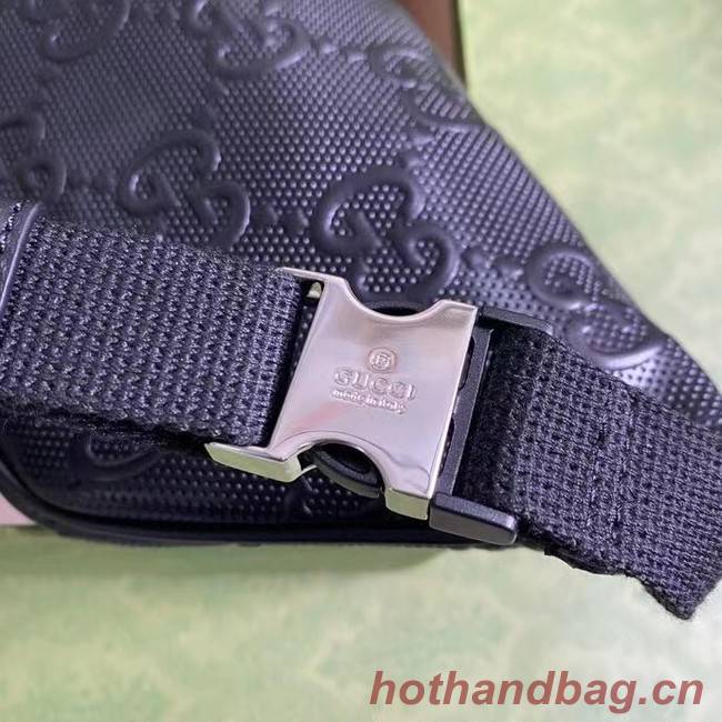 Gucci GG embossed belt bag 658582 black