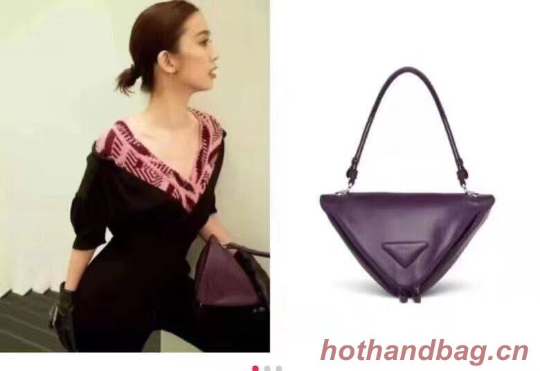 Prada Padded nappa leather handbag 3BA315 violet
