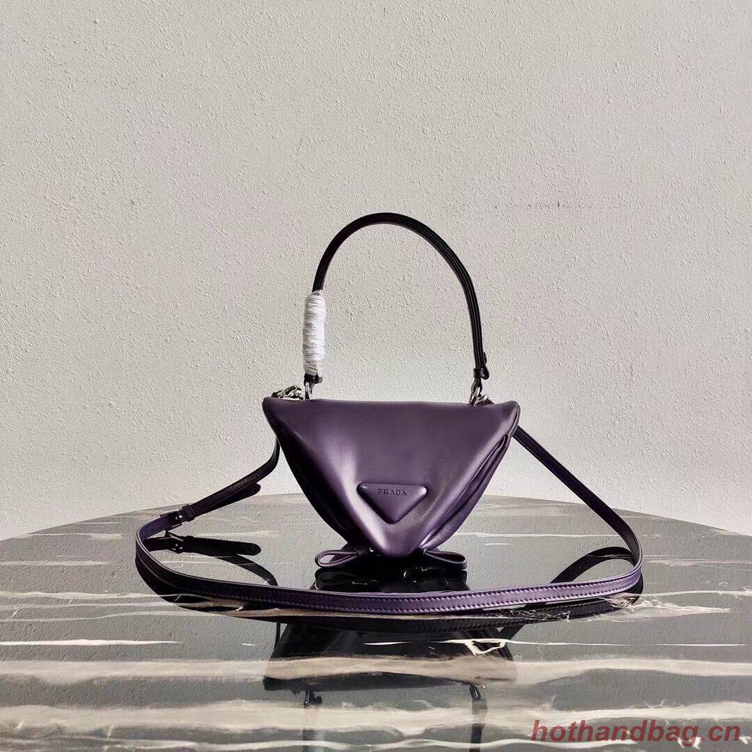 Prada Padded nappa leather handbag 3BA315 violet