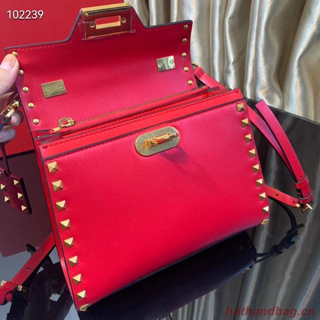 VALENTINO Origianl leather tote bag V4071A red