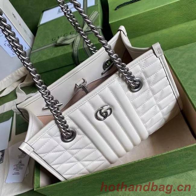 Gucci small leather shoulder bag 681483 white