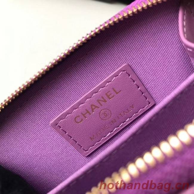 Chanel card holder Calfskin AP1650 Lavender