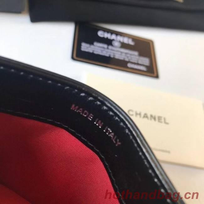 Chanel classic wallet Calfskin & Gold-Tone Metal A84368 black