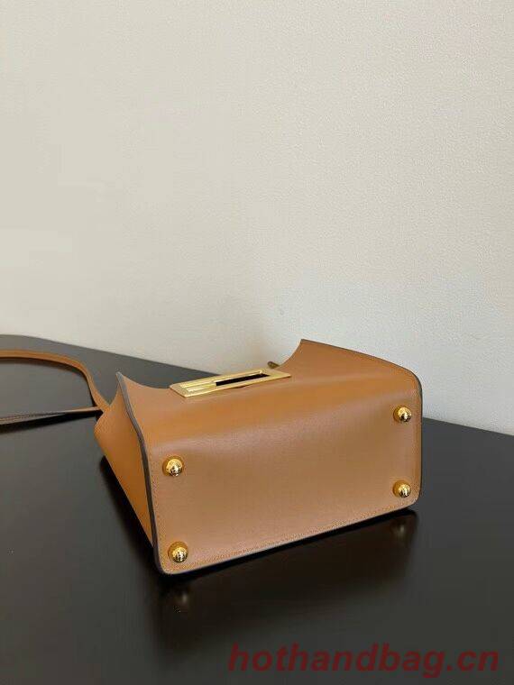 FENDI WAY small leather bag 5FB6846 brown