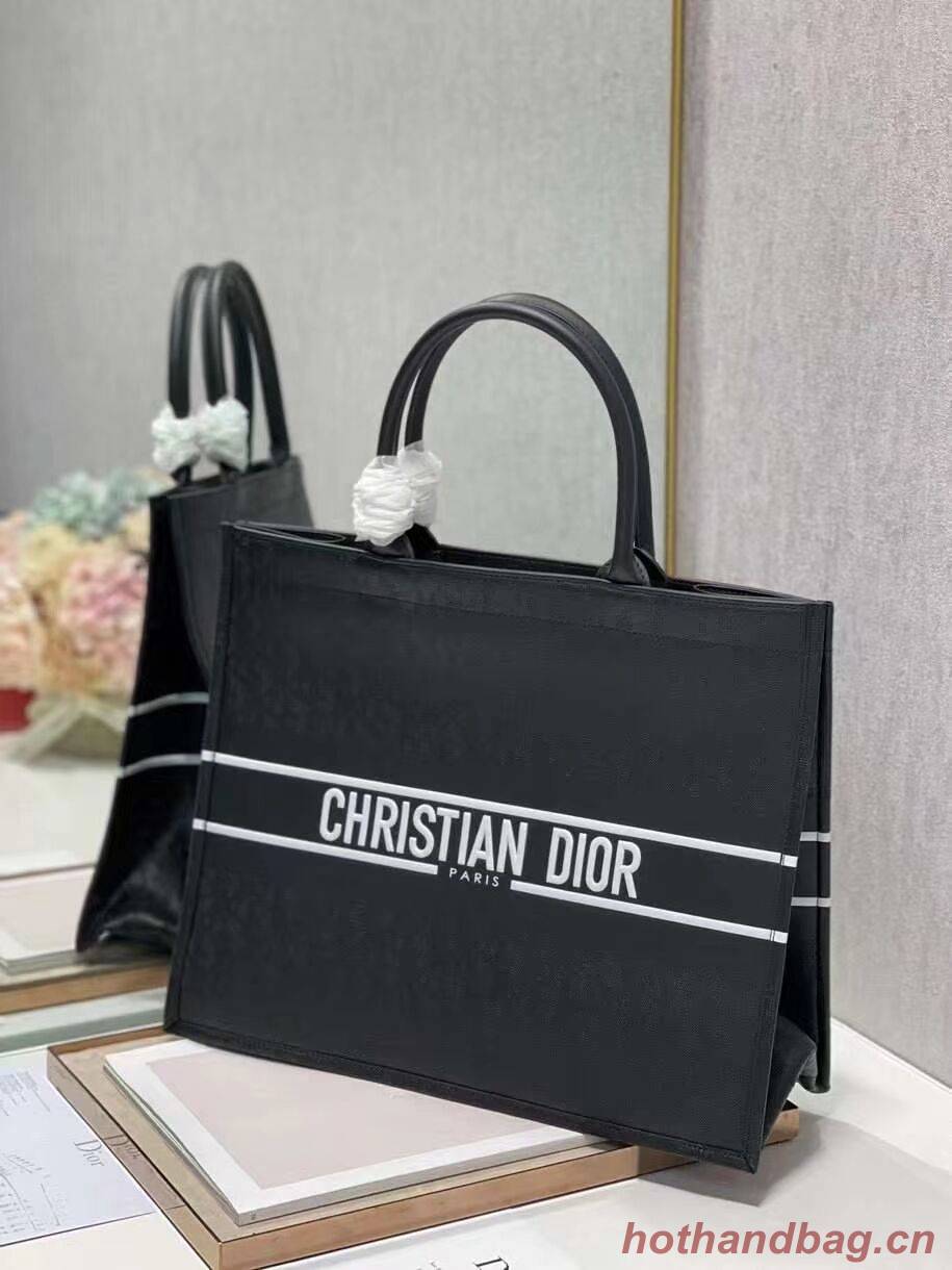 DIOR BOOK TOTE leather Constellation Embroidery M1297ZR black