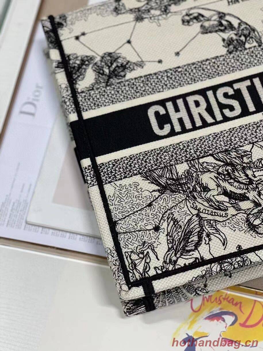 DIOR BOOK TOTE Latte Multicolor Dior Zodiac Embroidery M1296ZR DIOR BOOK TOTE Latte Multicolor Dior Zodiac Embroidery M1296ZR
