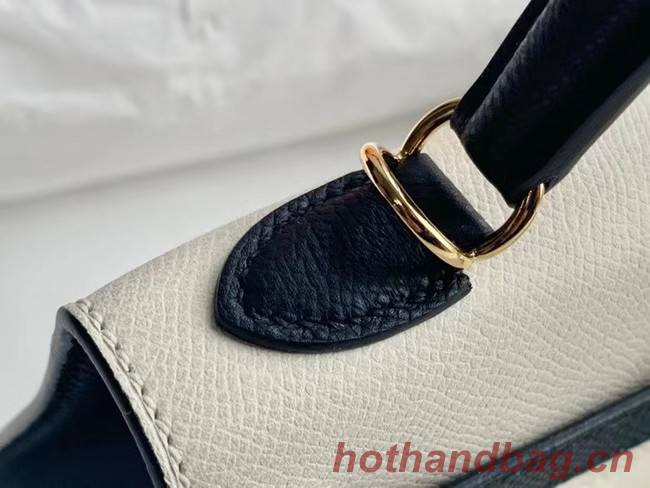 Hermes Original Epsom Leather KEL2578 white&black