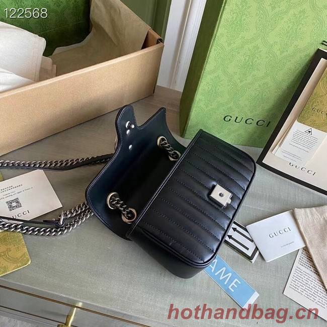 Gucci GG Marmont matelasse mini bag 446744 black