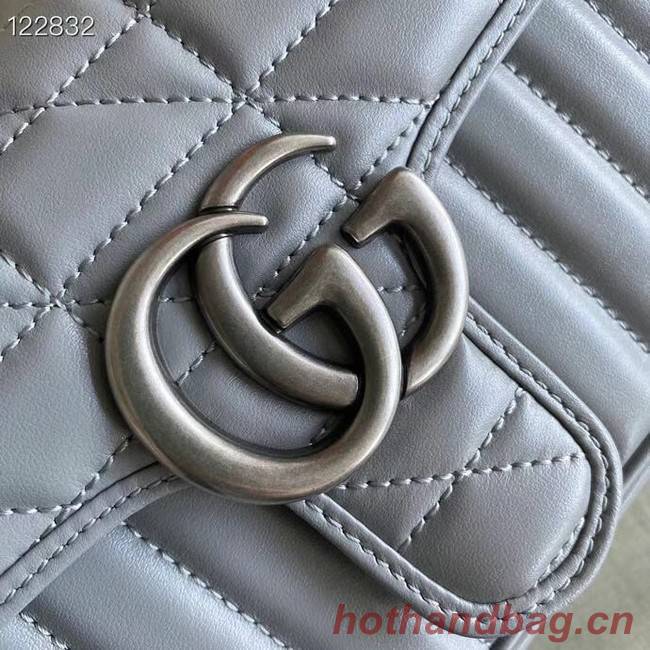 Gucci GG Marmont matelasse mini bag 446744 grey