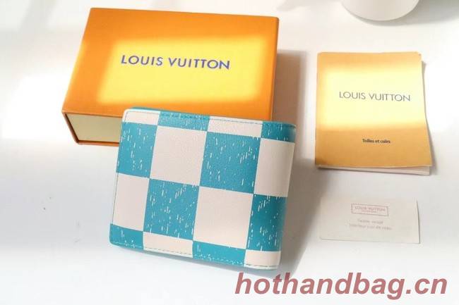 Louis Vuitton MULTIPLE WALLET M60496 light blue