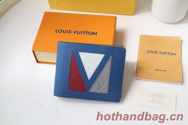 Louis Vuitton MULTIPLE WALLET M30799 blue